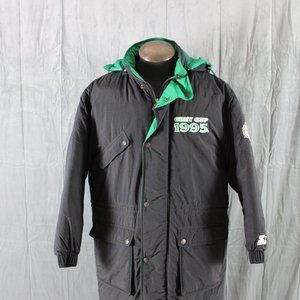 Vintage CFL Puffer Parka - 1995 Grey Cup by Starter - Men's Large